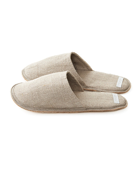 Linen Slippers: Natural